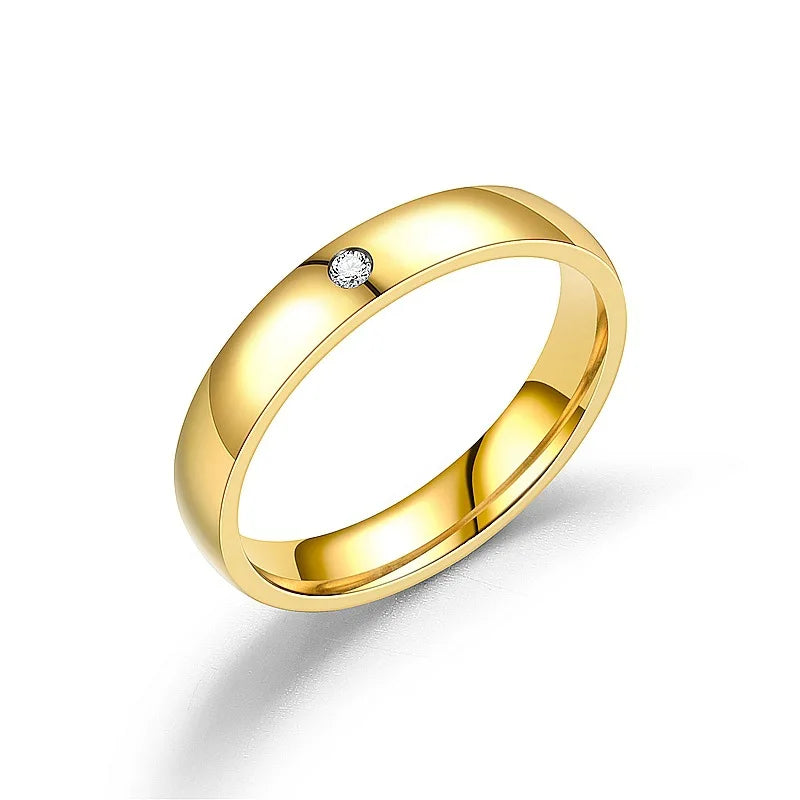 Anime Stainless Steel Rings Cosplay Props Men Women Couple Lover Ring Jewelry Accessories Gifts Width4mm