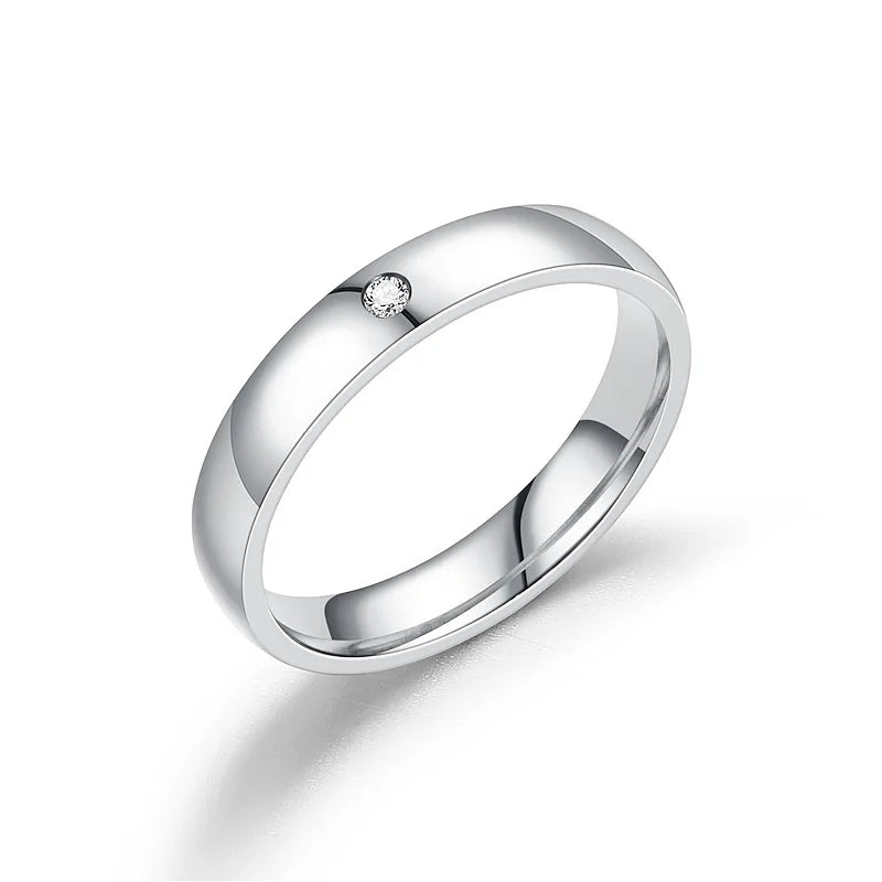 Anime Stainless Steel Rings Cosplay Props Men Women Couple Lover Ring Jewelry Accessories Gifts Width4mm